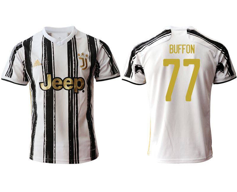 Men 2020-2021 club Juventus home aaa version #77 white Soccer Jerseys